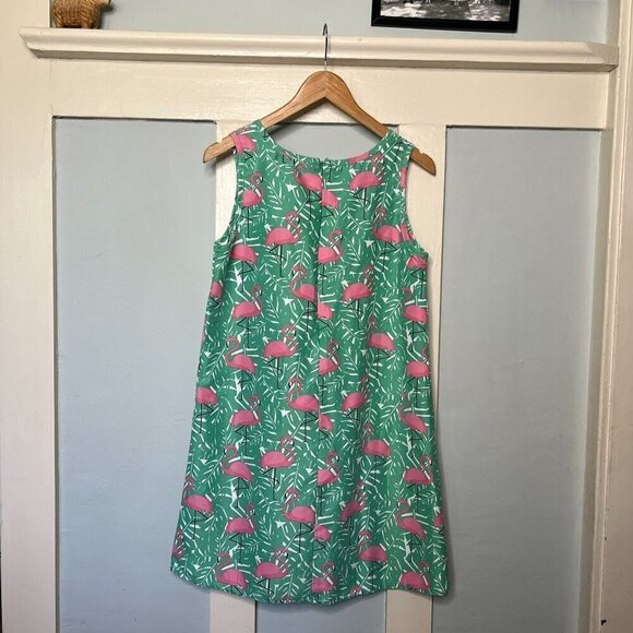 Ingear Resort A-Line Mod Sleeveless Flamingo Dress - Picture 3 of 5